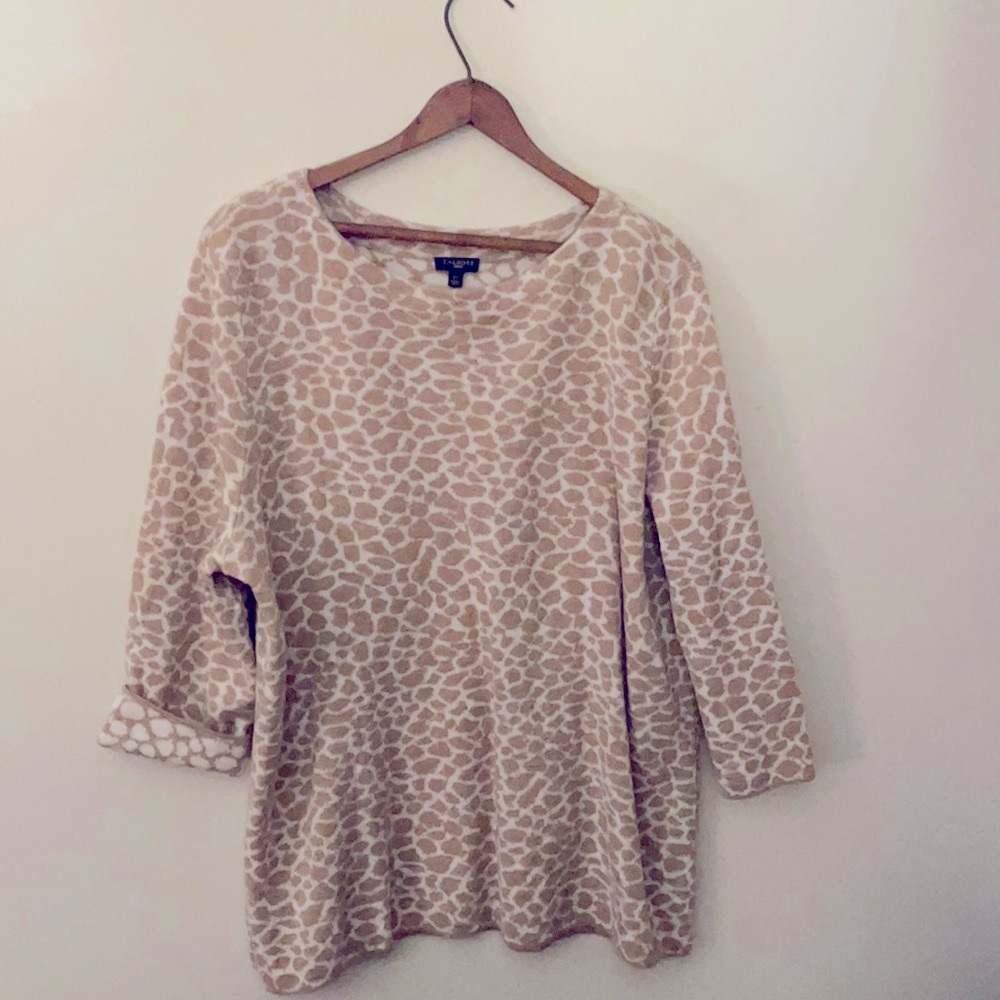 Talbots 2x animal print sweater.